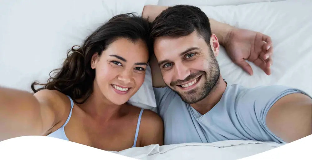 Couple sleeping better with Pryxo